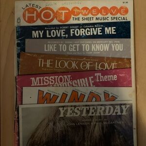 Latest Hot 12 The Sheet Music Special Vintage Music Book